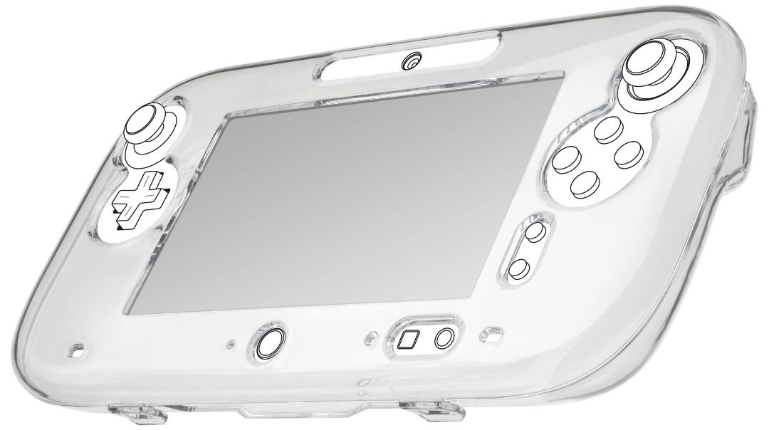 Capas transparentes de cristal rígido para GamePad Nintendo Wii U