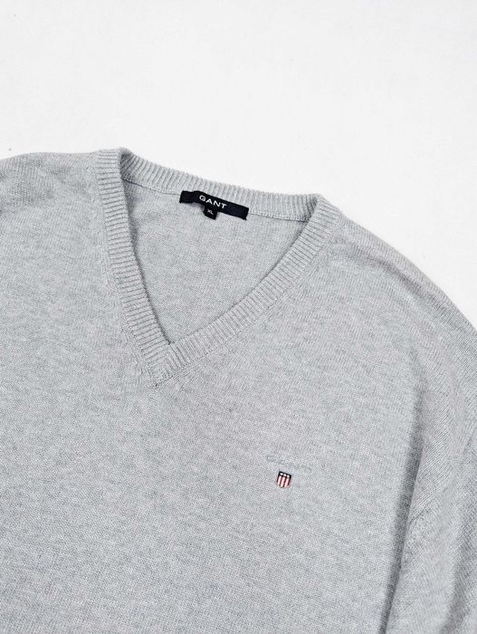 Gant szary gruby sweter XL