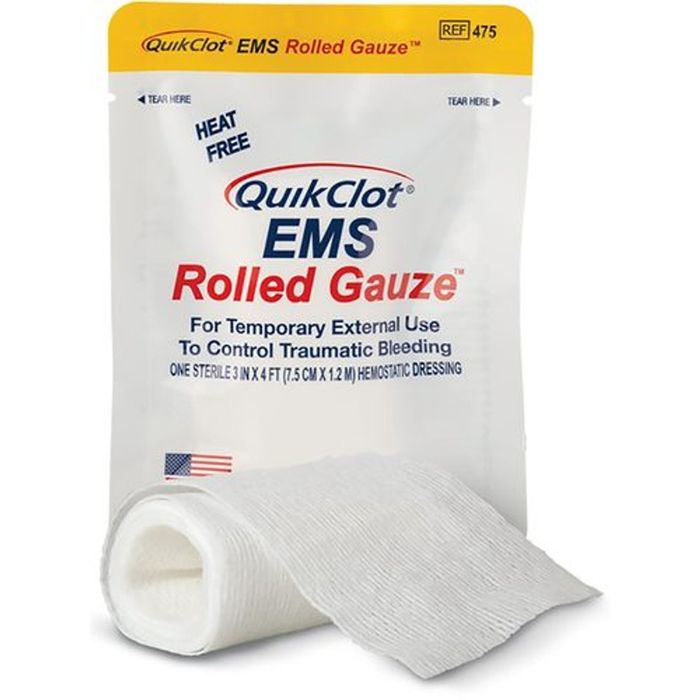 Кровоспинний гемостатичний бинт QuikClot EMS Rolled Gauze