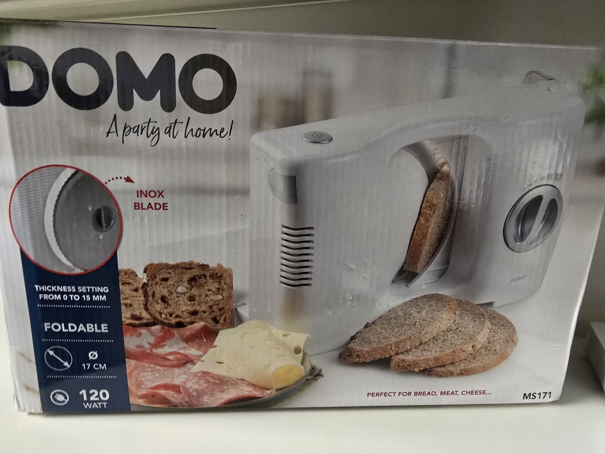 Krajalnica elektryczna Domo 120 w maszynka do chleba
