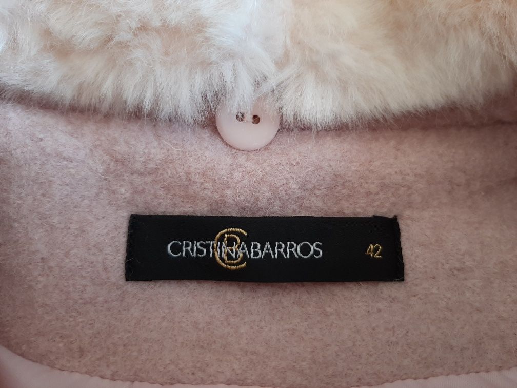 Casaco rosa marca Crstina Barros