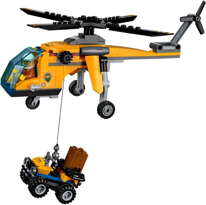 LEGO CITY 60158 Helikopter Transportowy Dżungla Quad NOWE