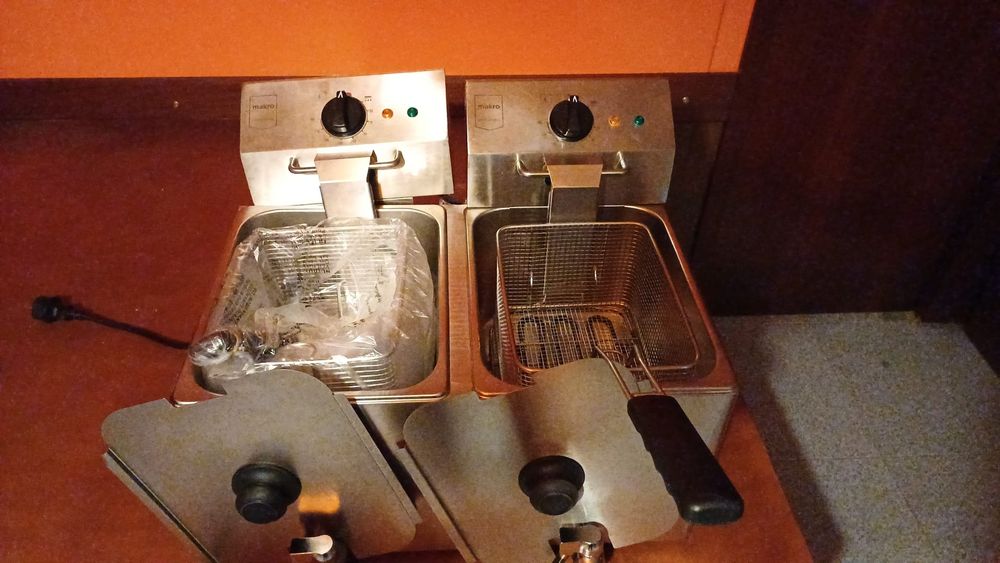 Fritadeira profissional 2 cubas 2x8 litros