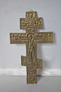 Mosiężny krzyż prawosławny