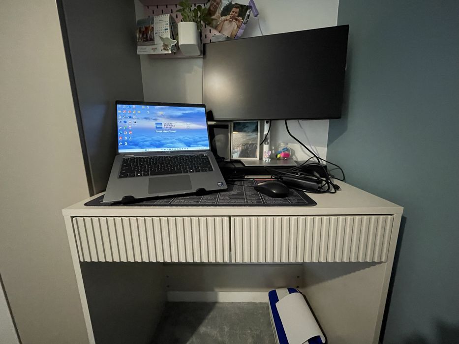 Nowe Biurko z 2 szufladami 80cm