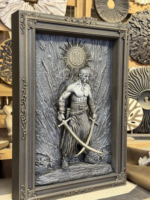 Авторська рельєфна картина «Козак-Охоронець»