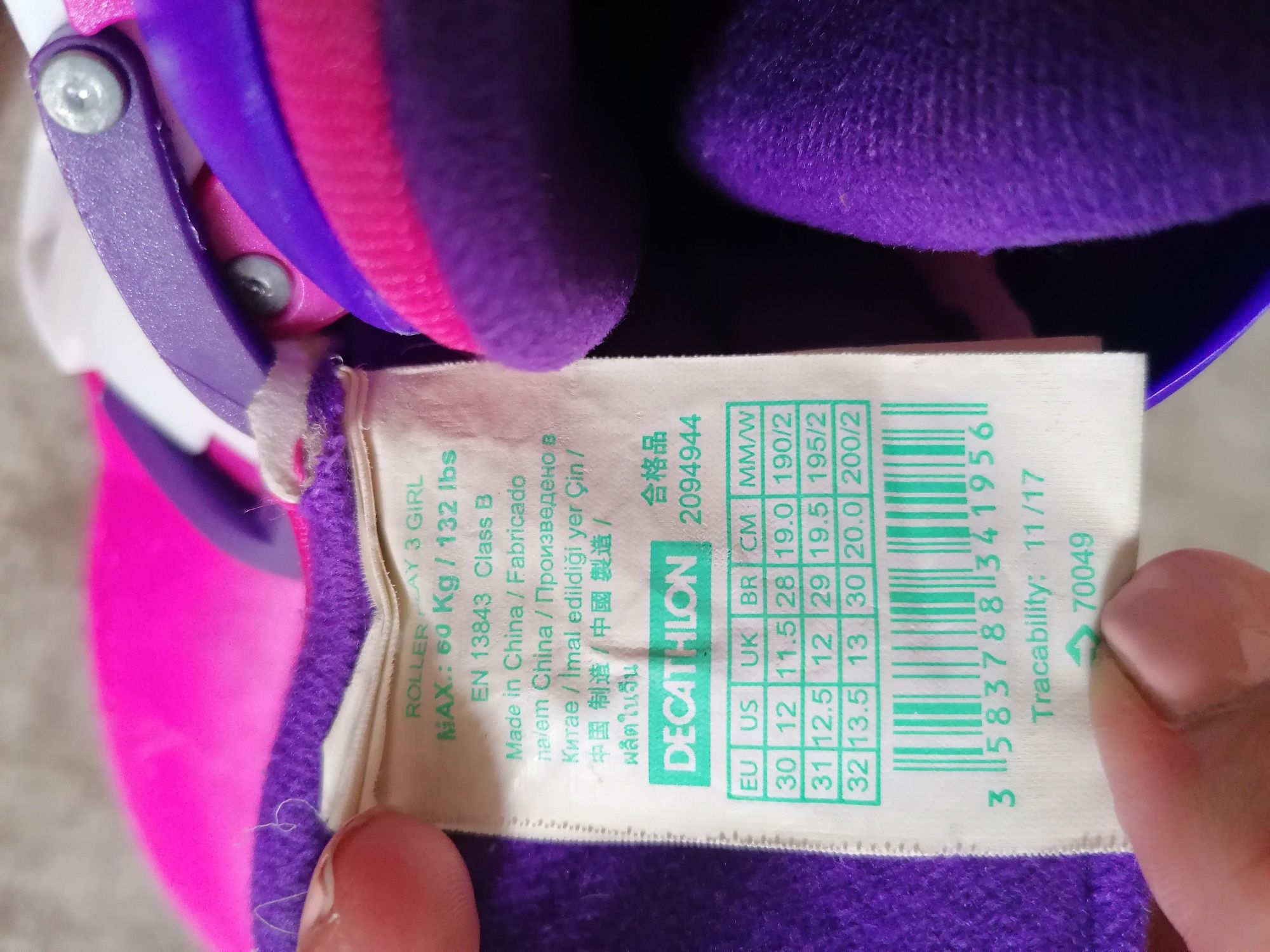 Vendo patins em linha Decathlon tamanho 30-32