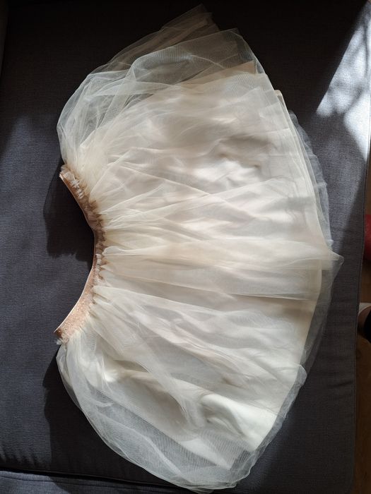 Tiulowa spódniczka biała 134