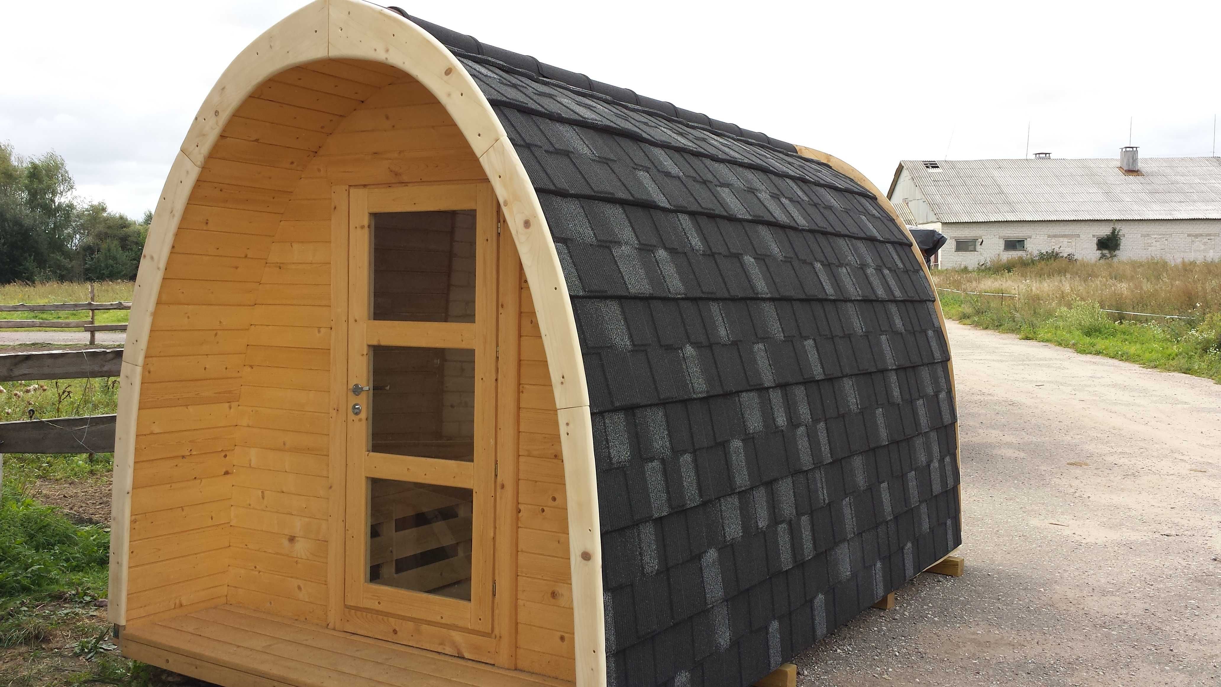 Sauna POD Iglo Sauny Ogrodowe Kemping z Piecem Harvia Wyposażona