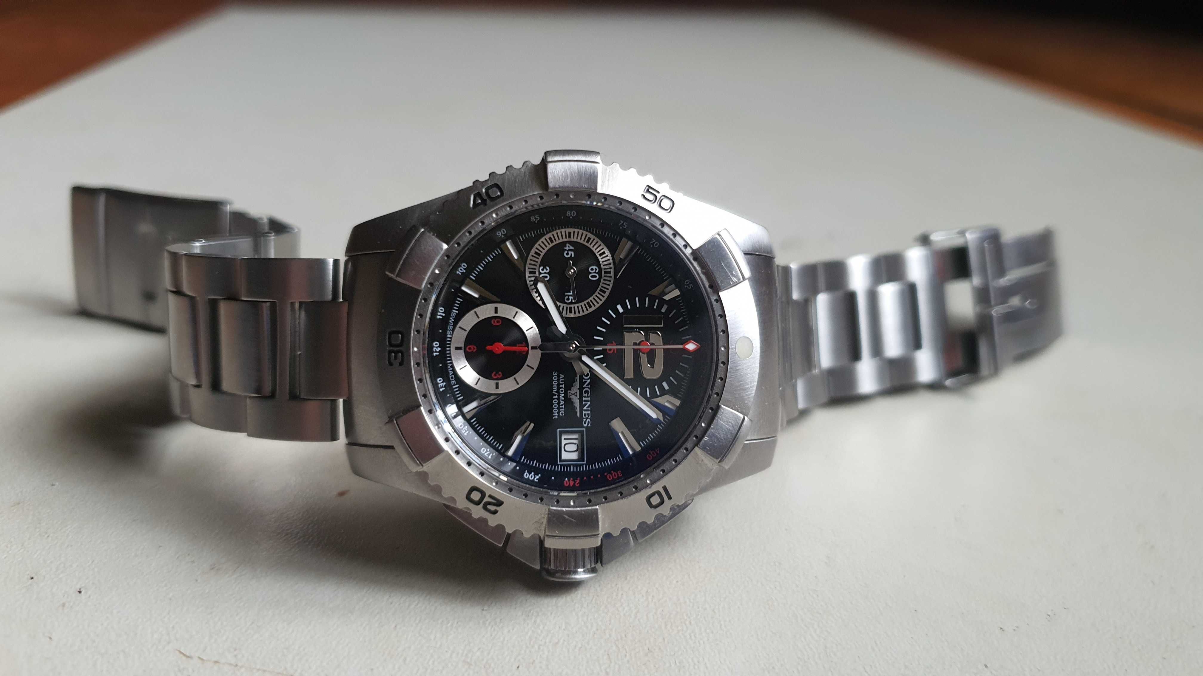 longines - hydroconquest - automat - chronograf - zegarek