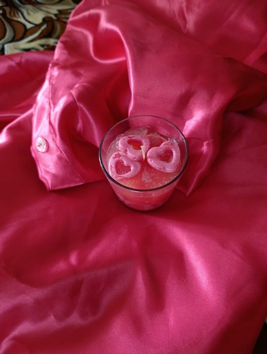 Постіль червоний атлас романтика підодіяльник наволочка постільна