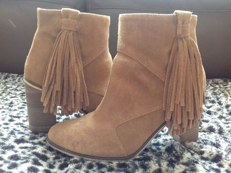 Botas pele camel