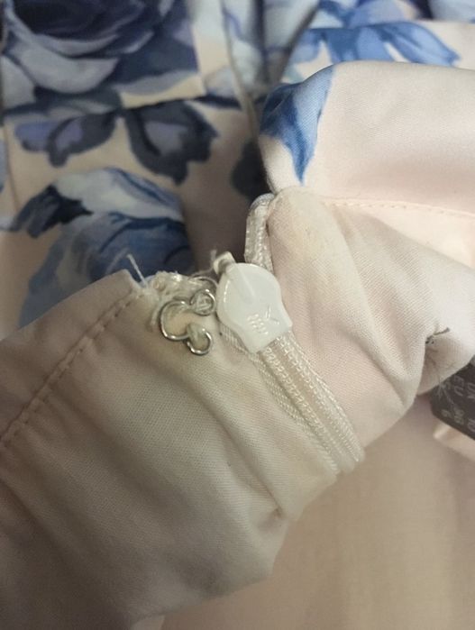 Asos sukienka na wesele hiszpanka druhna odkryte ramiona kwiaty S/M
