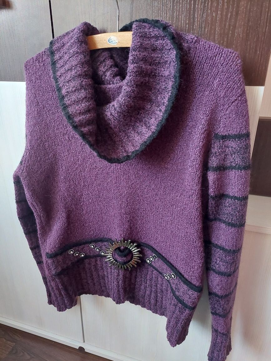 Sweter fioletowy xl/xxl