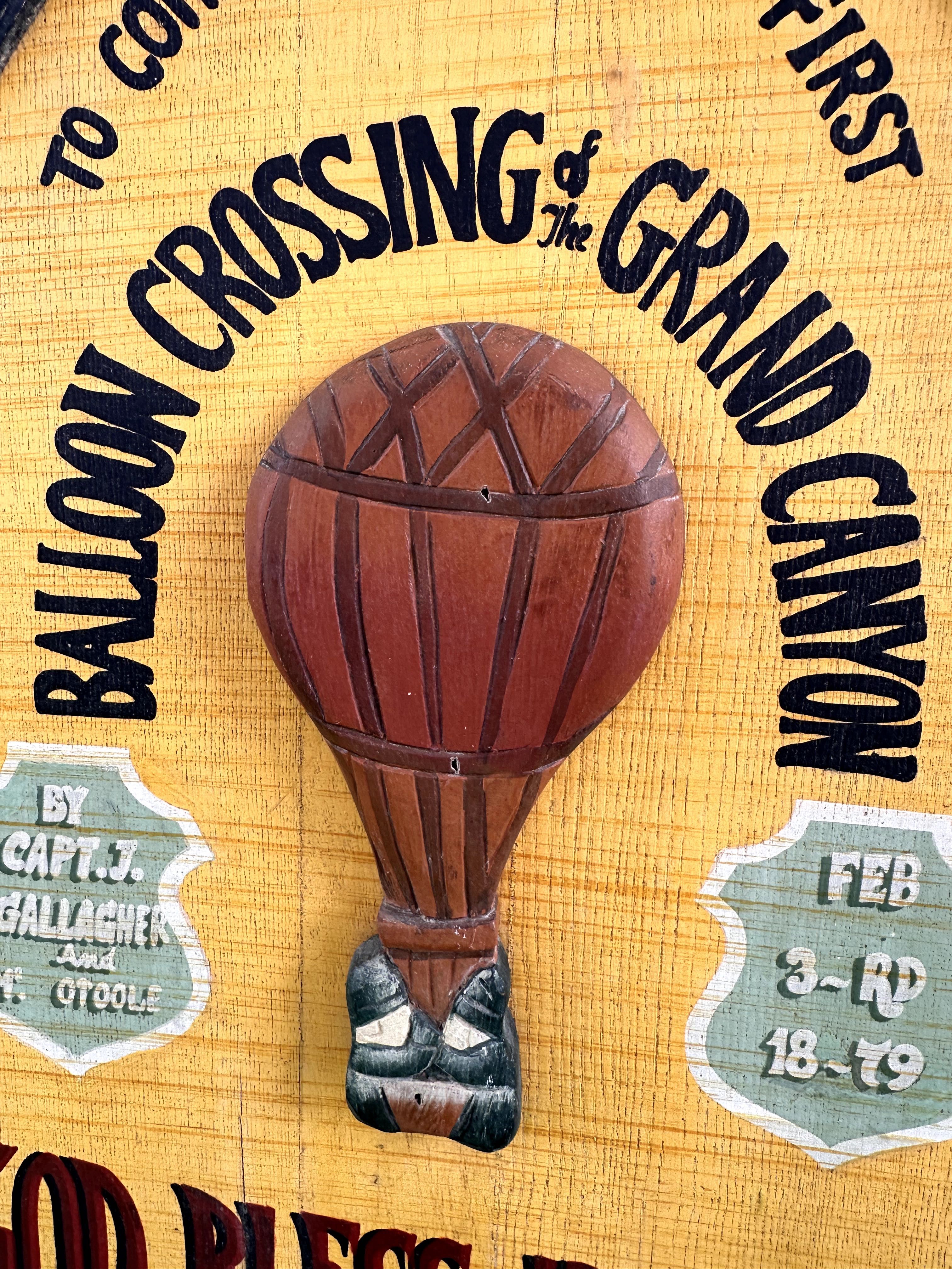 Loft - Stary szyld / reklama - Balloon Crossing of the Grand Canyon