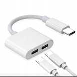 Rozdzielacz do telefon USB-C słuchawki i ładowanie