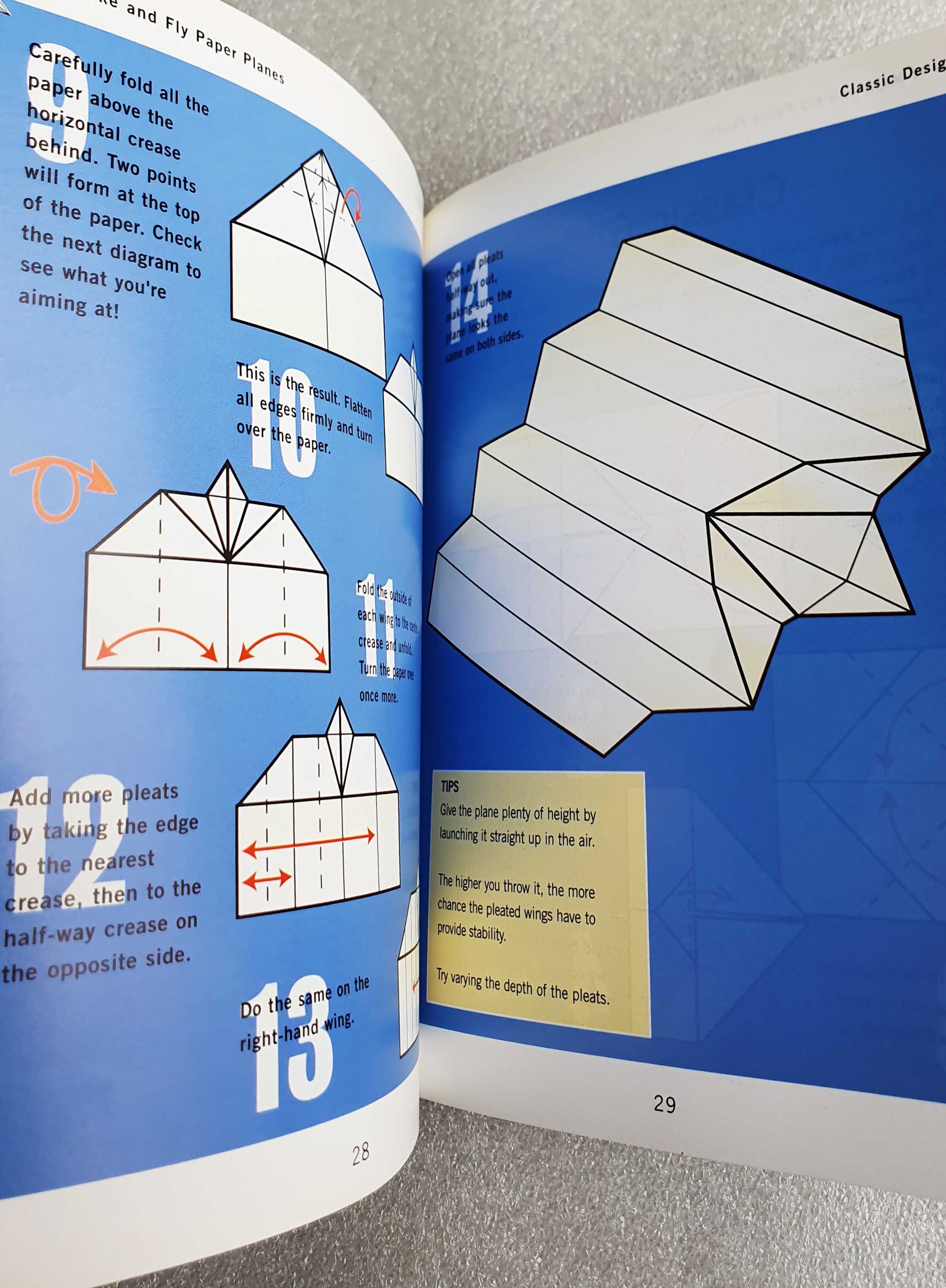 Livro "Contruir Aviões de Papel" ~ 12 modelos diferentes ~ em Inglês