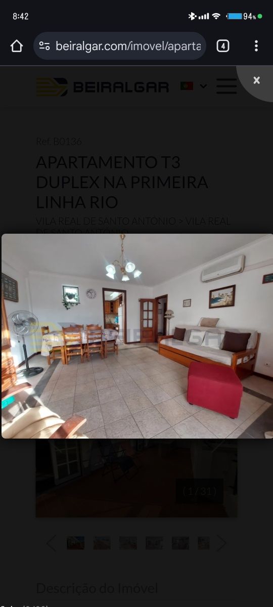 Vendo apartamento vila real de Santo António