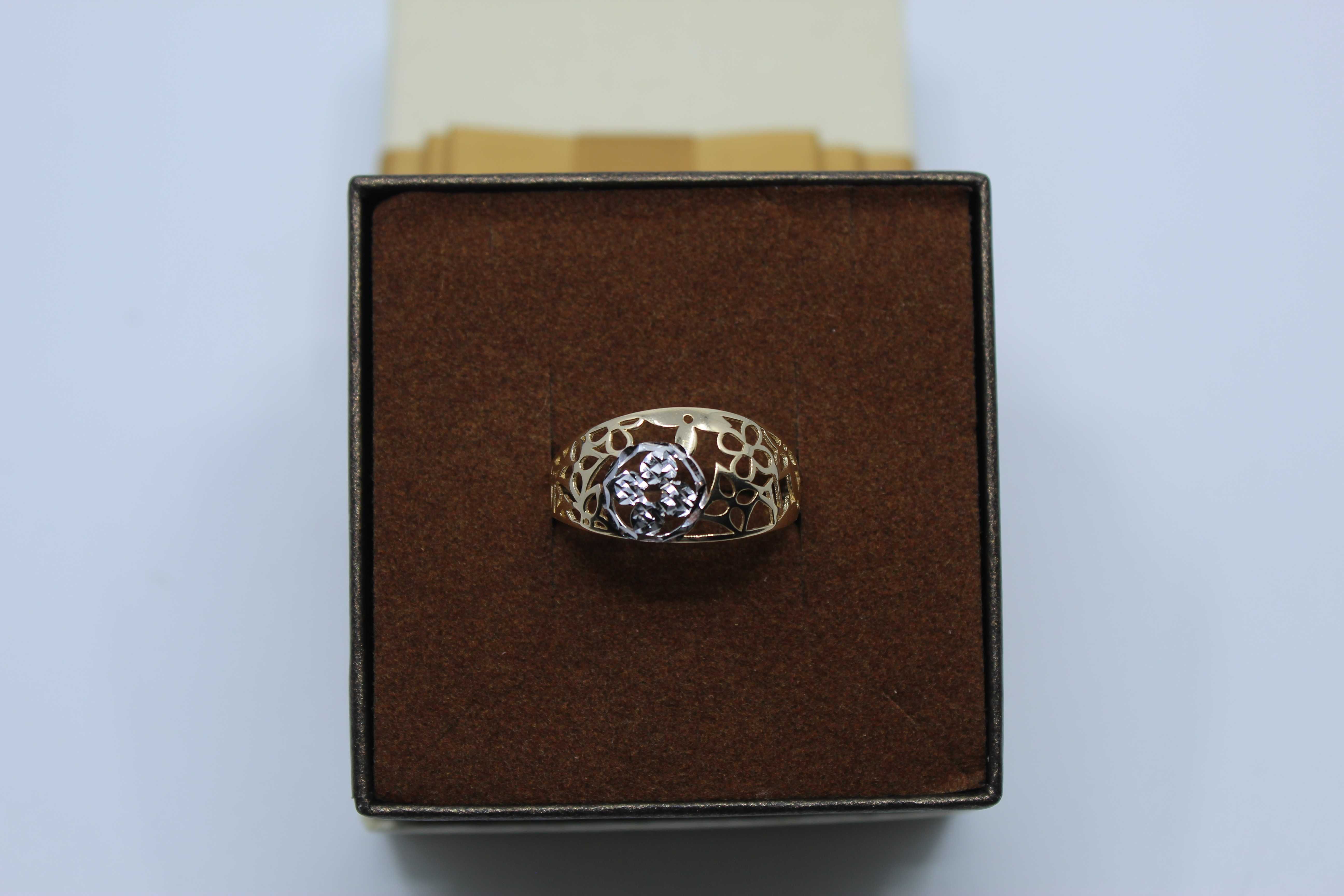 Złoty pierścionek 585 14K 2,12 gram Rozmiar 21 Nowy Okazja