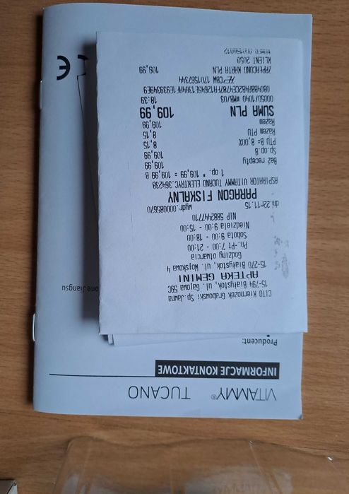Aspirator Do Nosa Elektryczny VITAMMY TUCANO Na gwarancji