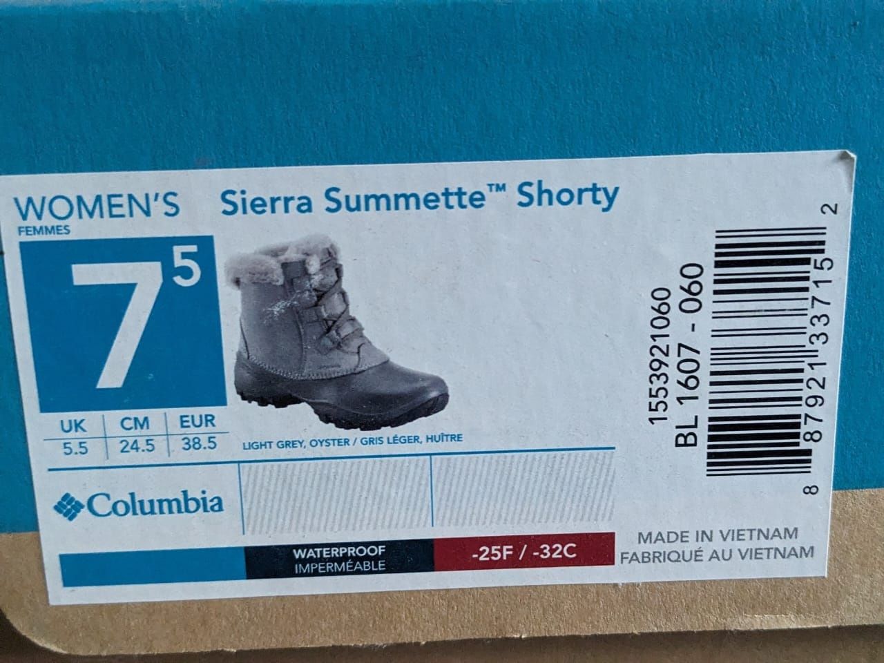 Сноубутси Columbia Women's Sierra Summette Shorty Winter Boot