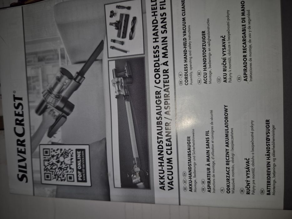 Odkurzacz bezprzewodowy  światło LED