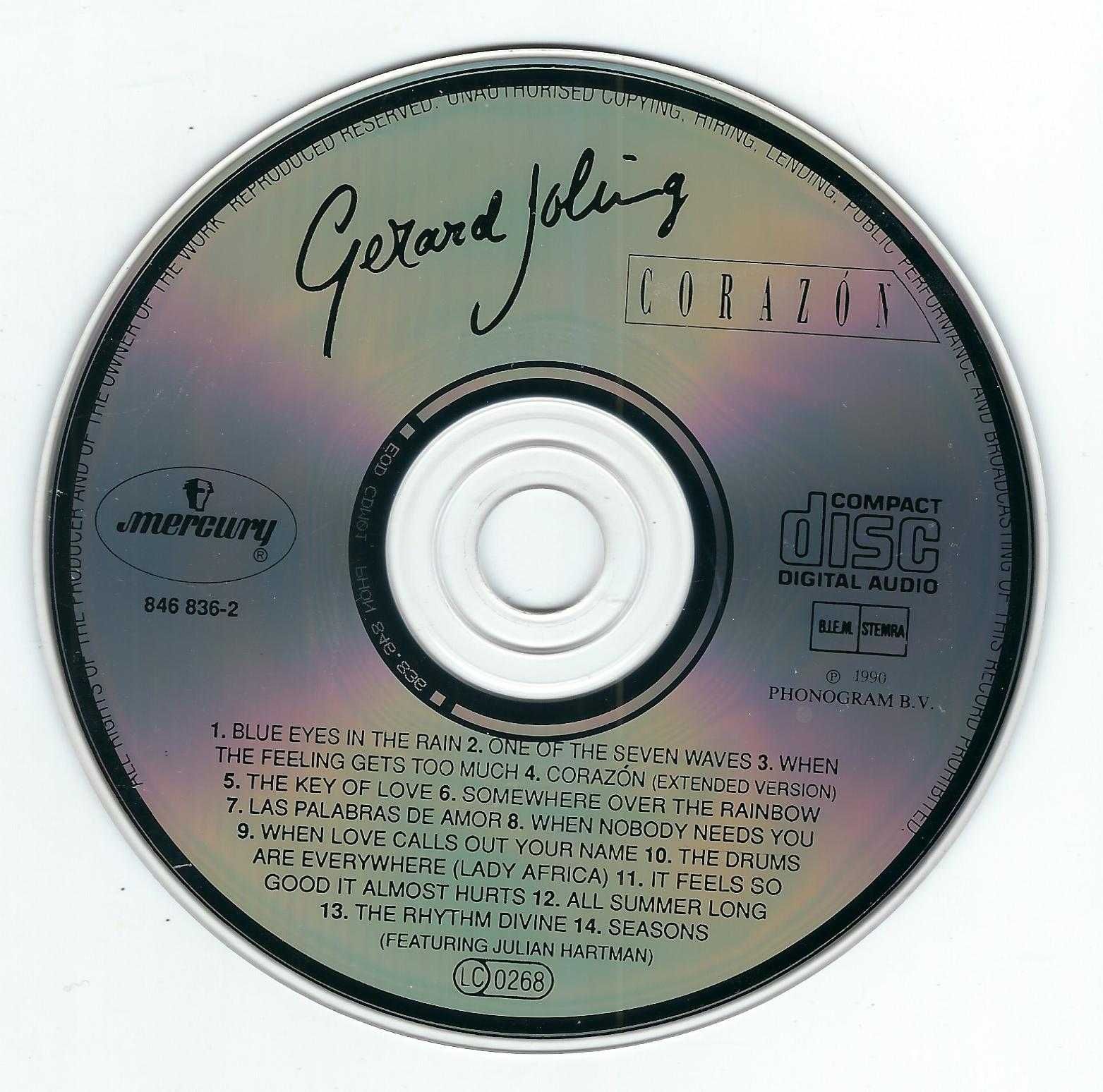 CD Gerard Joling - Corazon (1990) (Mercury)