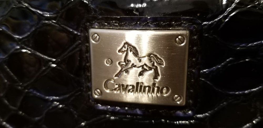 Mala Cavalinho cosmética Azul verniz