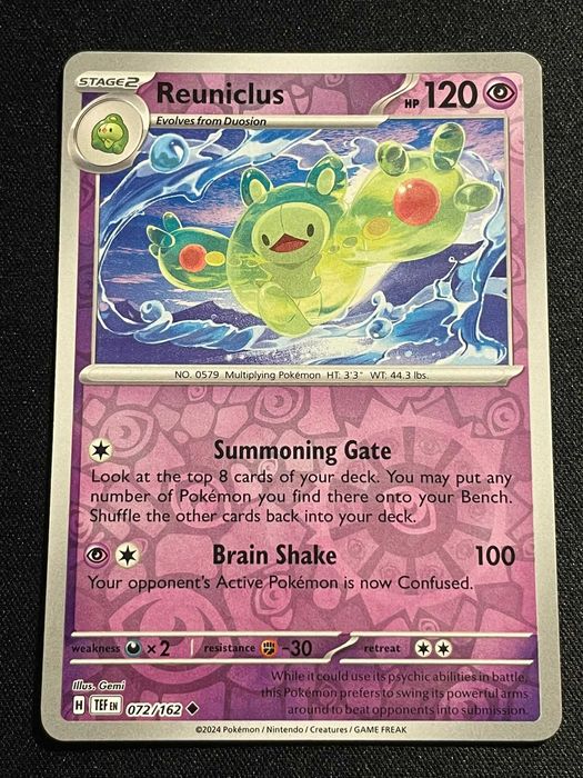 Carta Pokémon Reuniclus 72/162 Temporal Forces