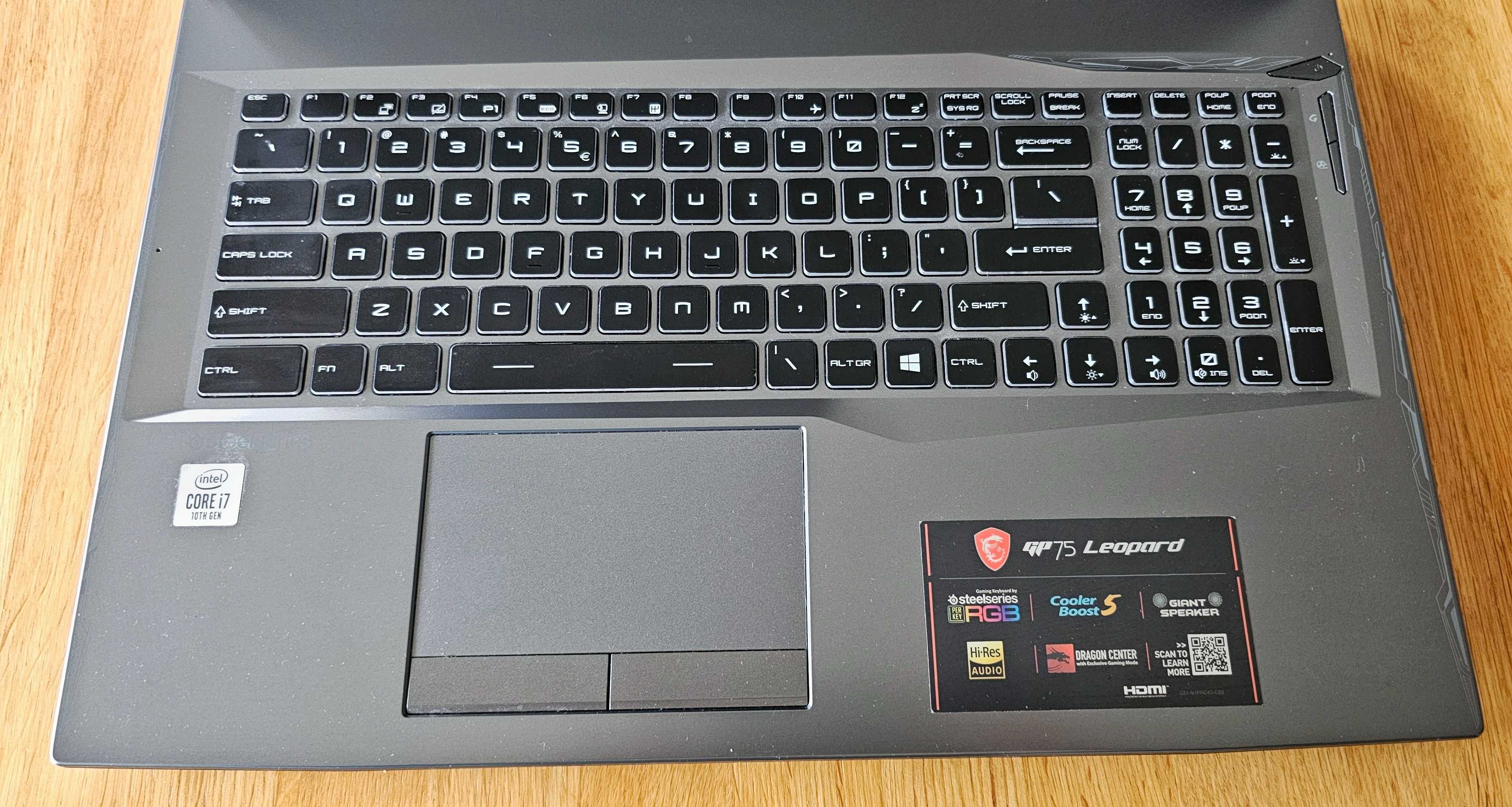 MSI GP75 Leopard 10SFK Laptop Gamingowy
