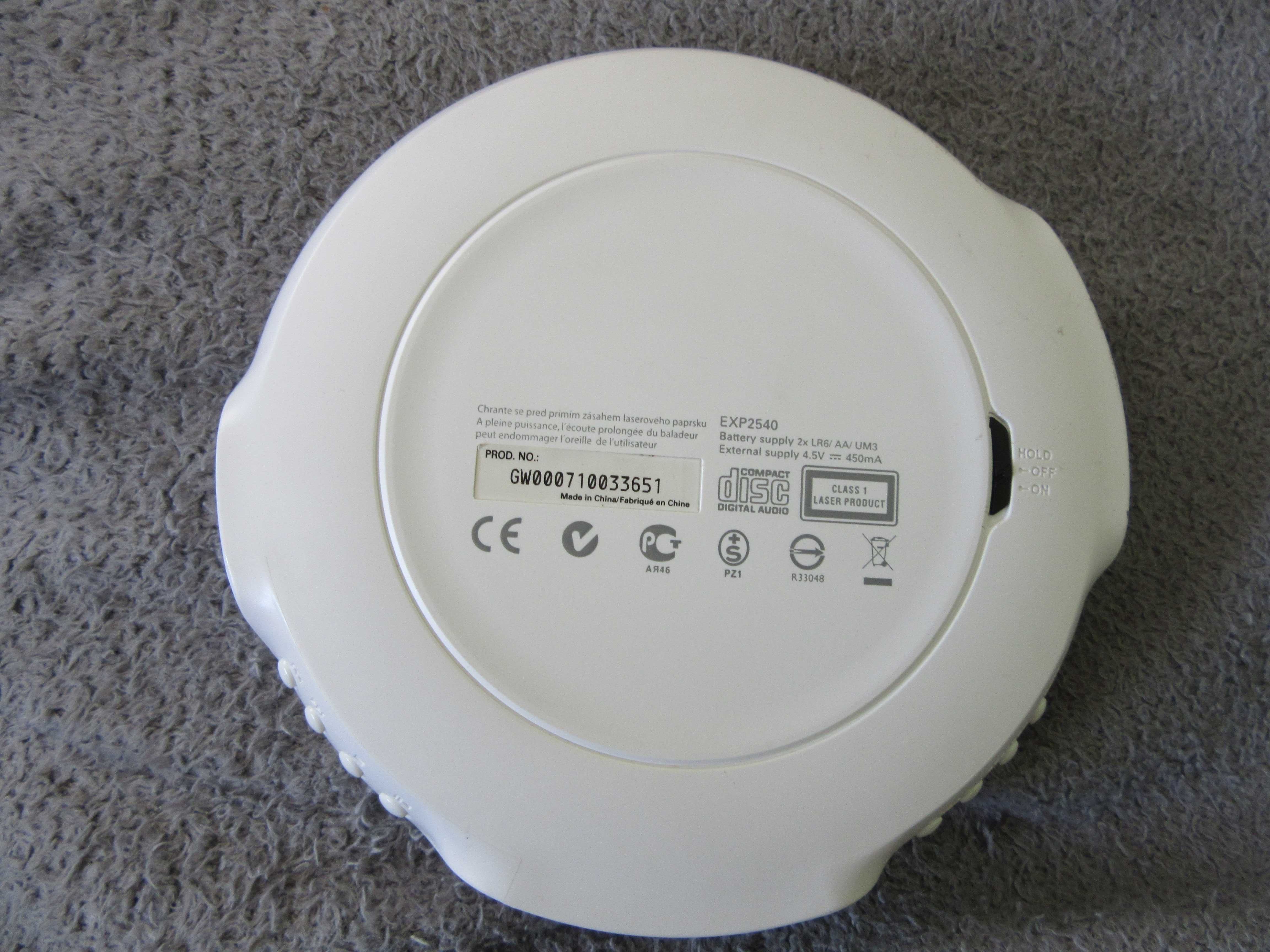 discman PHILIPS ExP 2540, sprawny i działający na MP3