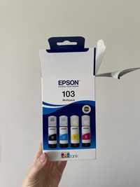 Zestaw tuszów EPSON EcoTank 103 czarny, błękitny, purpurowy, żółty 65
