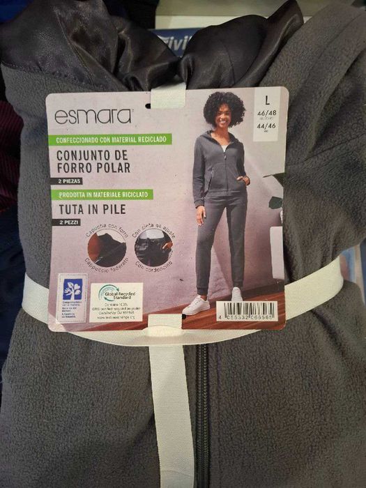 Флісовий спортивний костюм esmara сірий, відпочинку, прогулянок