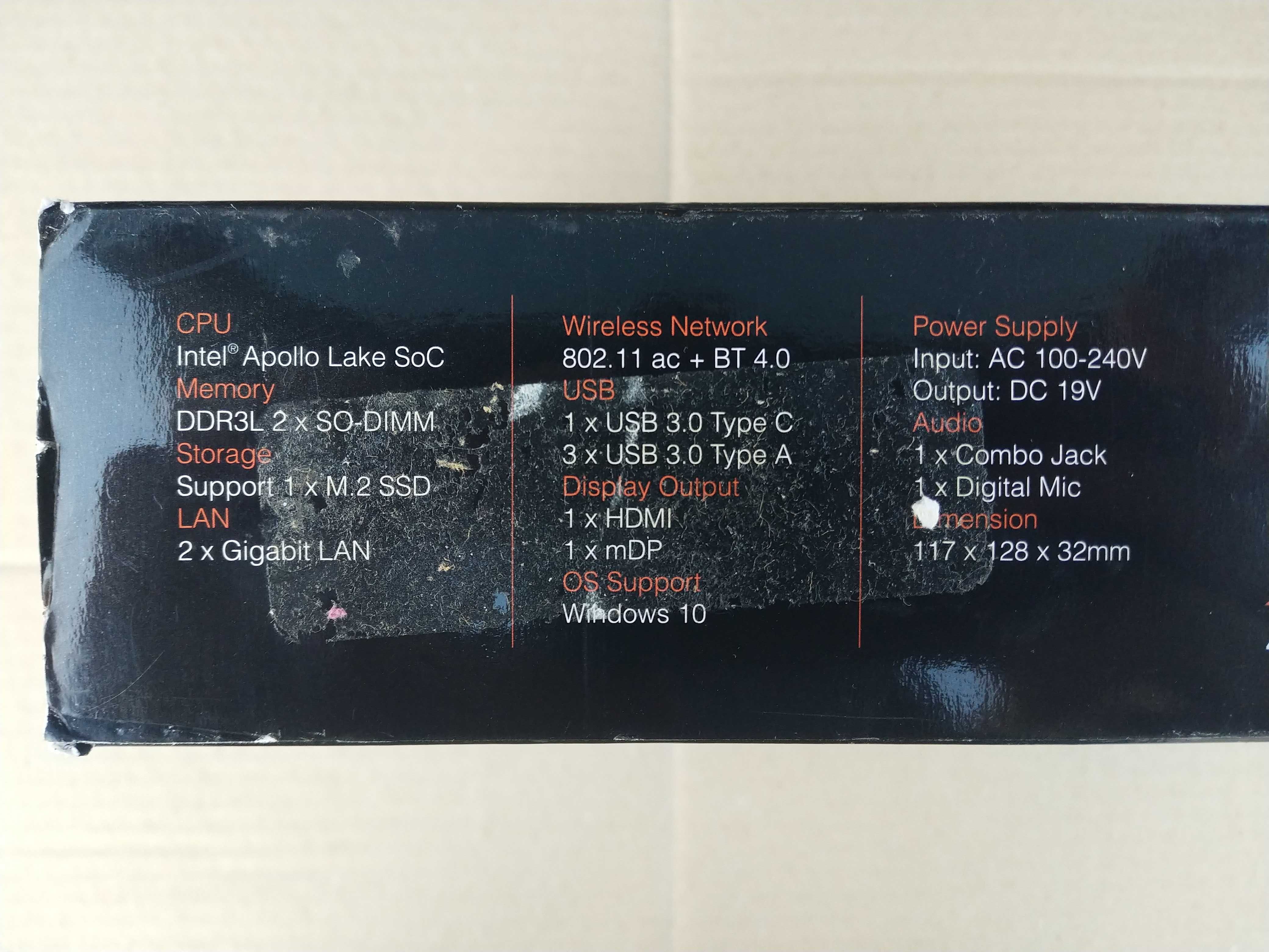 Мини ПК ECS Liva Z Intel n3350 4GB Ram 120GB SSD  32GB Emmc с Америки