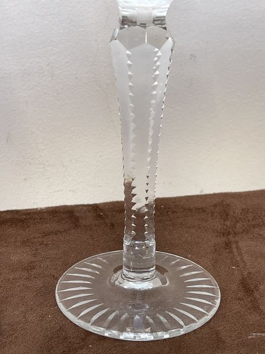 Duże Masywne Kryształowe Kieliszki z Prl