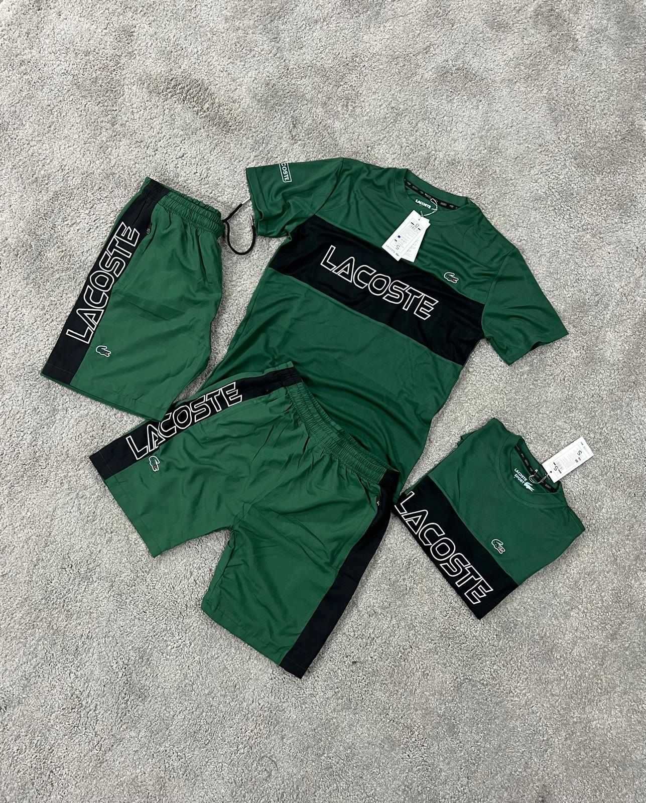 Conjunto de  calção com t-shirt verde