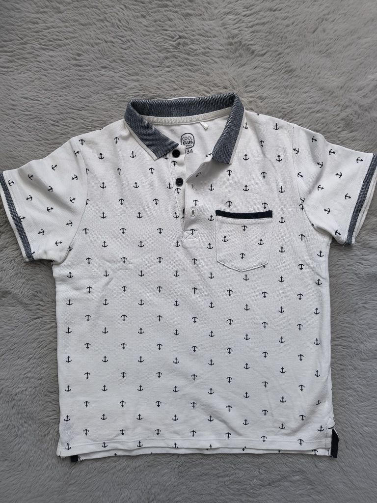 Koszulka polo kotwice
