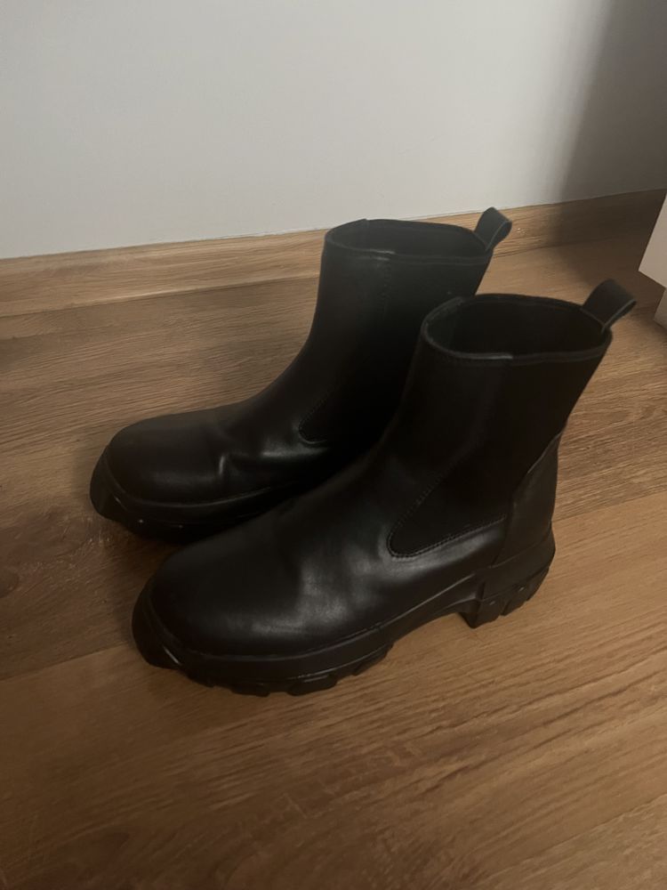 buty skórzane rick owens chelsea tractor