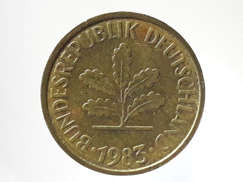 Stare monety. Moneta 5 pfennig / fenigów Niemcy roczniki 1950 do 1993