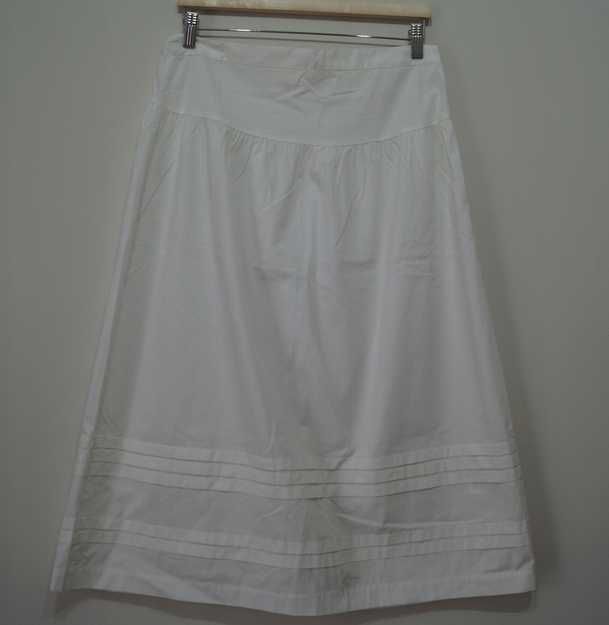 H&M spódnica biała midi bawełniana lato 38 M