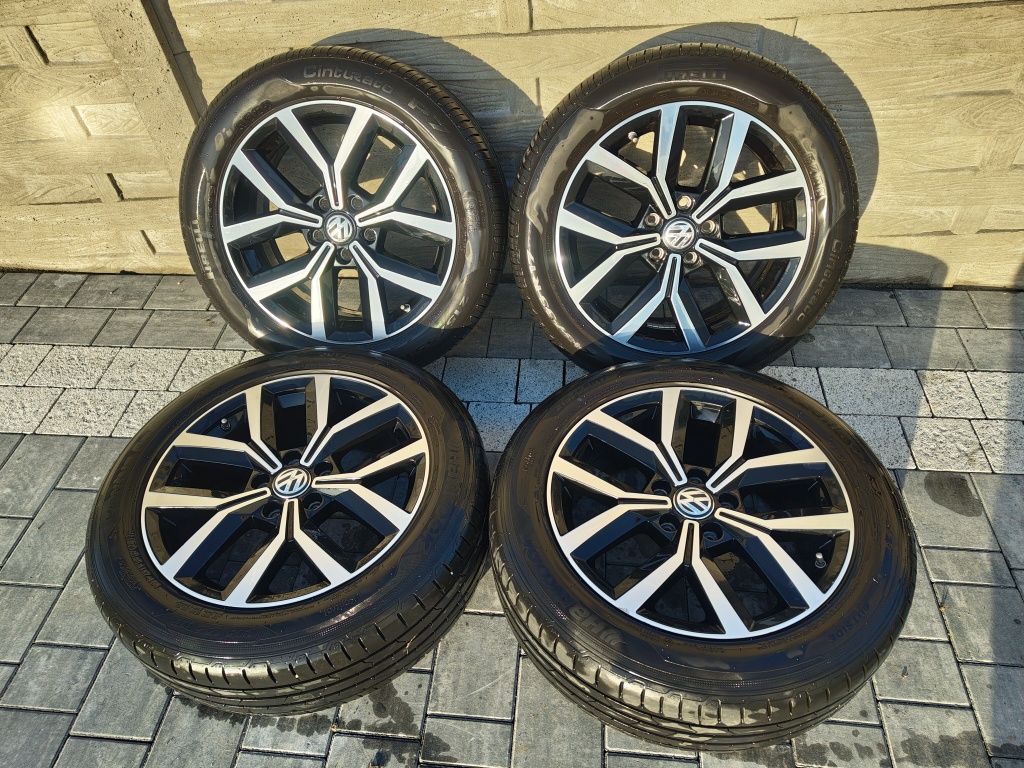 Super Felgi VW 17 Passat B8 5x112  lato Kola B7 Czujniki cisnienienia.