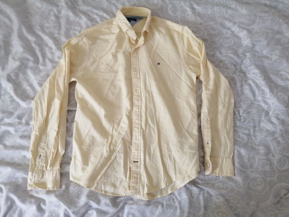 Żółta koszula regular fit Tommy Hilfiger M