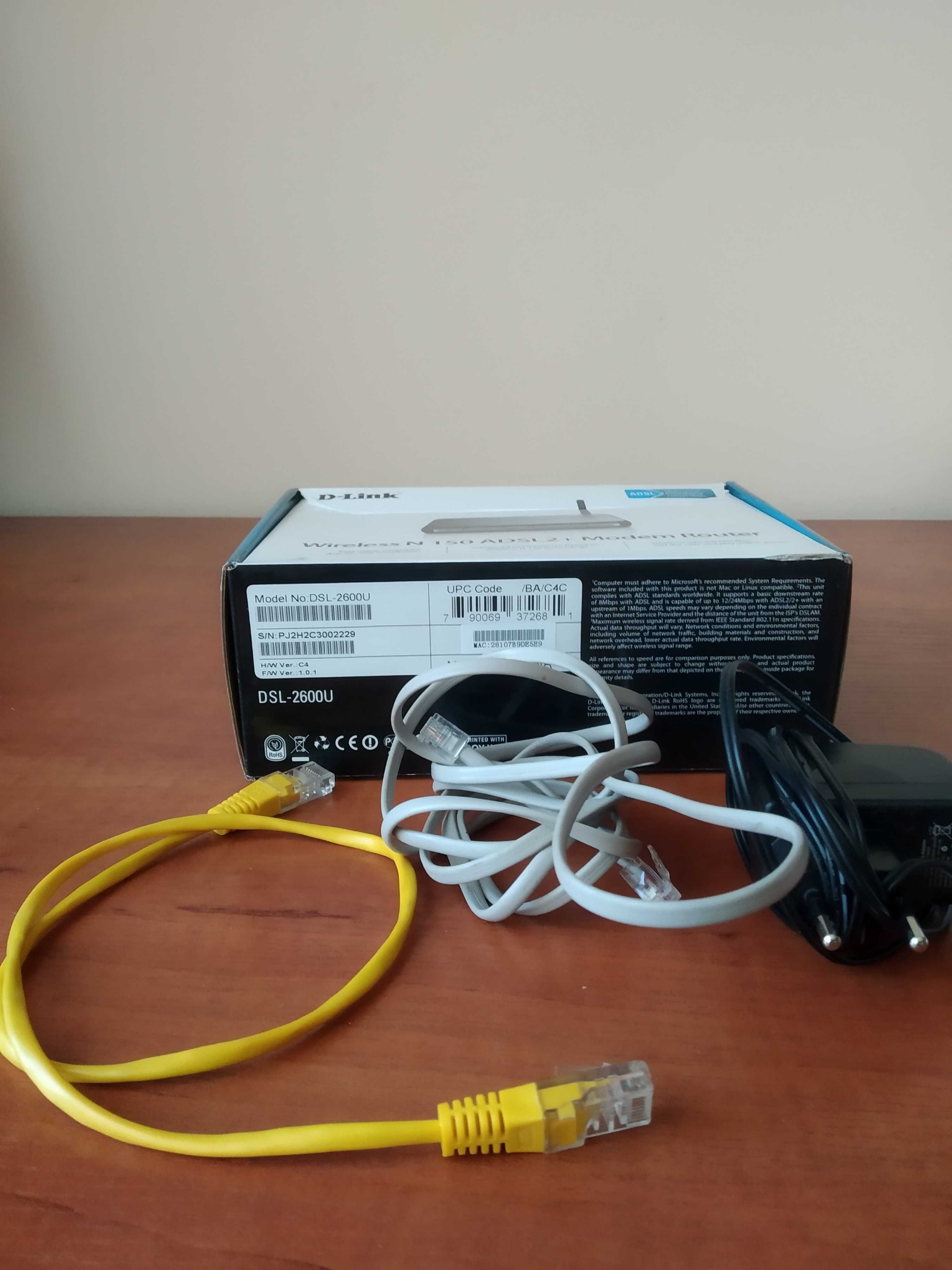 Безпровідний маршрутизатор   з Wi-Fi DSL-2600U .