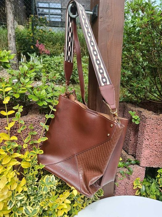 Mohito. Torebka brązowa na ramię shopper.