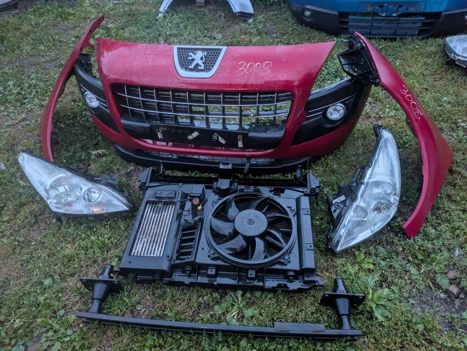 Бампер підсилювач фари телевізор радіатори крила комплект Peugeot 5008