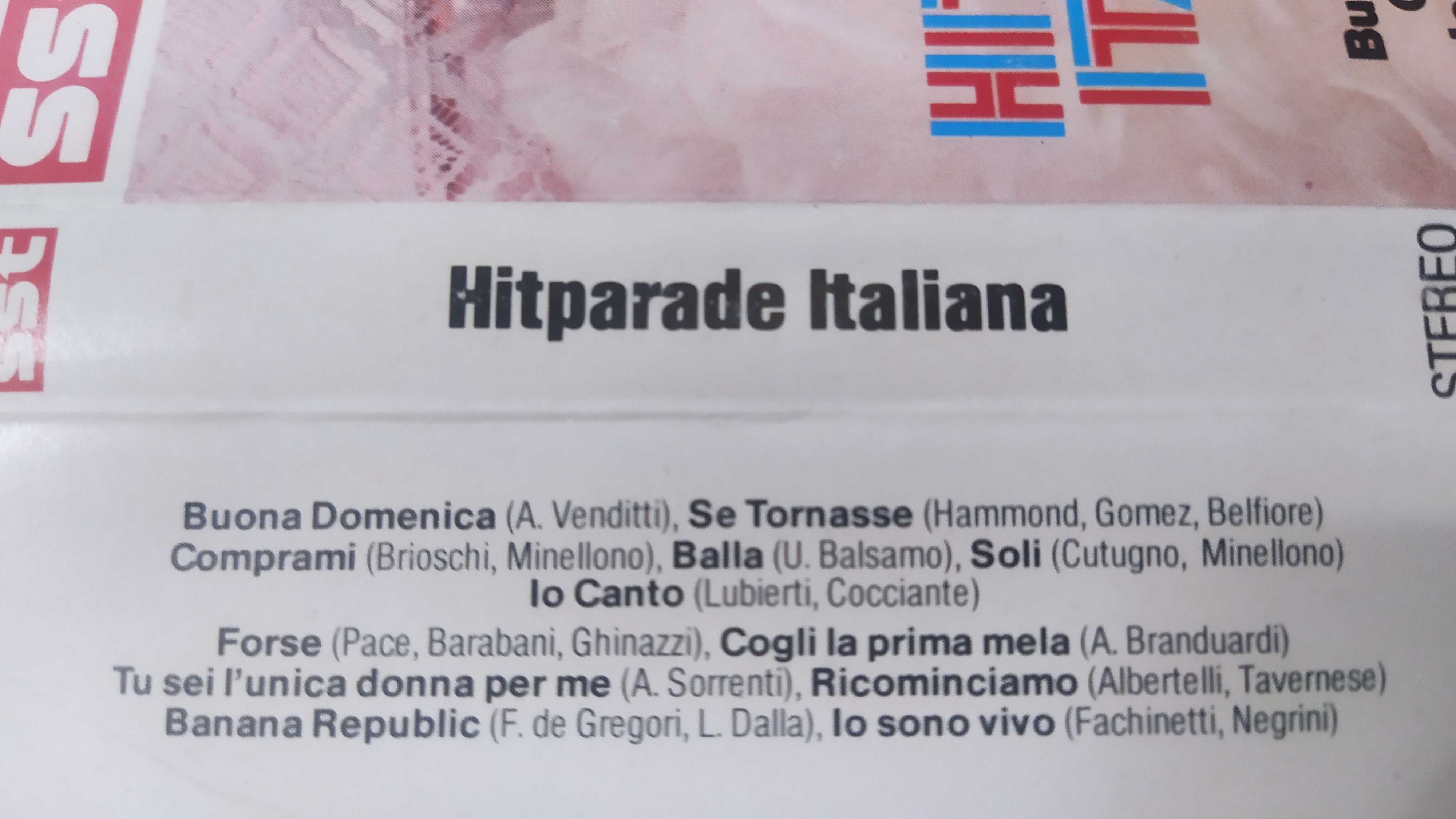 Hitparade Italiana  sst super sound vocal balla Soli Force kaseta MC