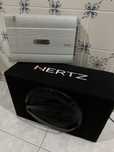 Subwoofer Hertz DBX30 e Amplificador Gravity