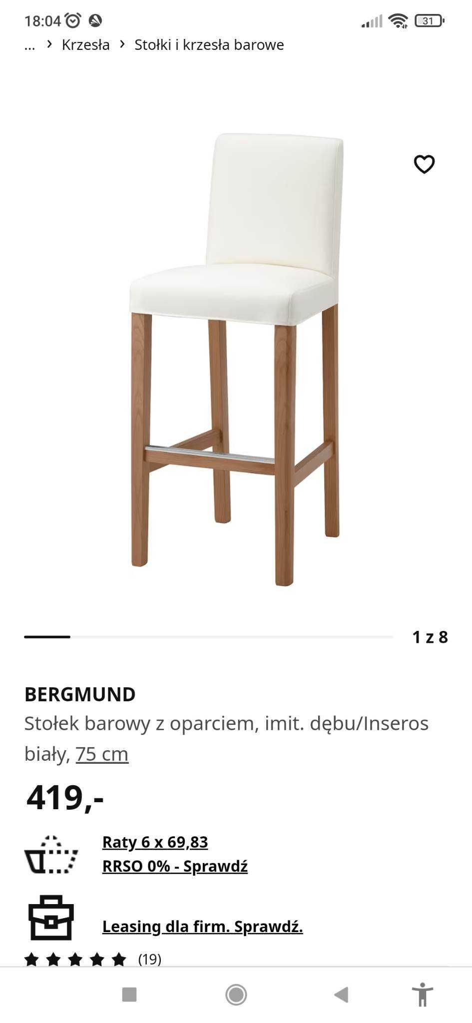 Krzesła barowe Bergmund 2 szt. z pokrowcami