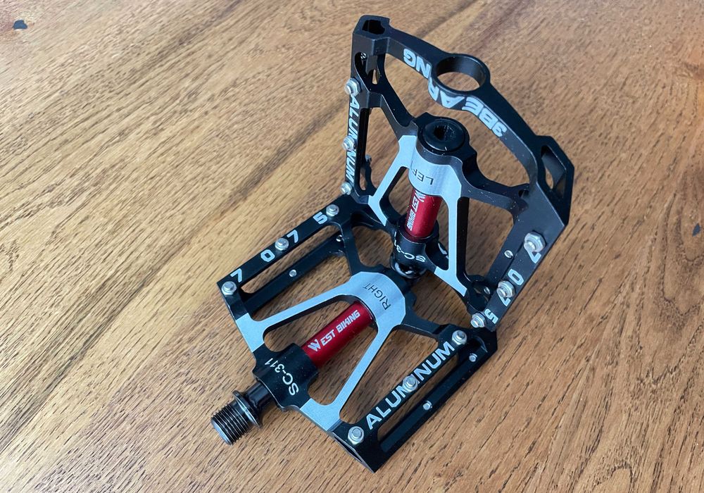 platformowe pedały rowerowe łożyska maszynowe Alu CNC West Biking PRO