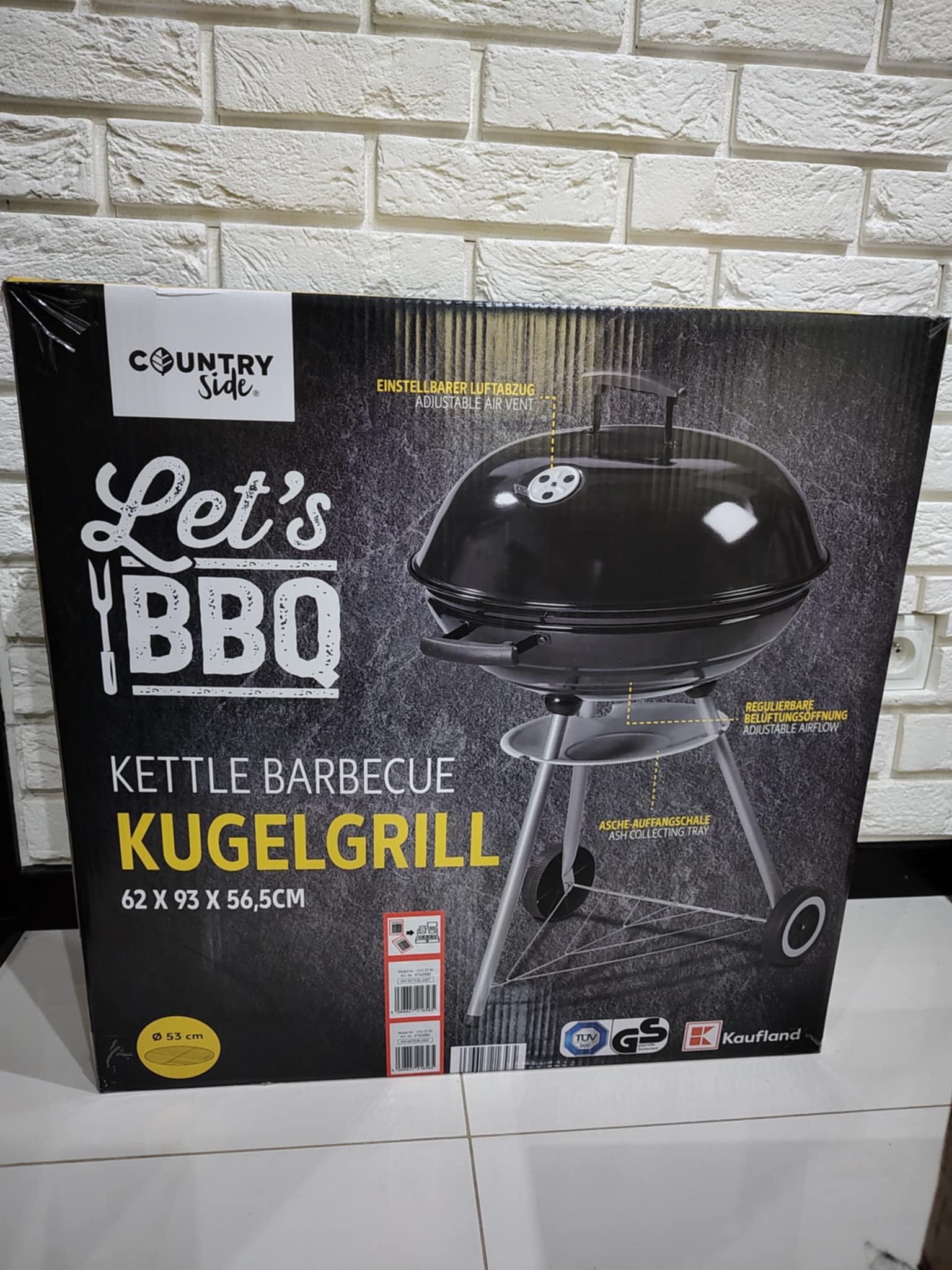 Grill węglowy okrągły Nowy duży